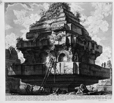 The Tomb on the Via Appia by Giovanni Battista Piranesi